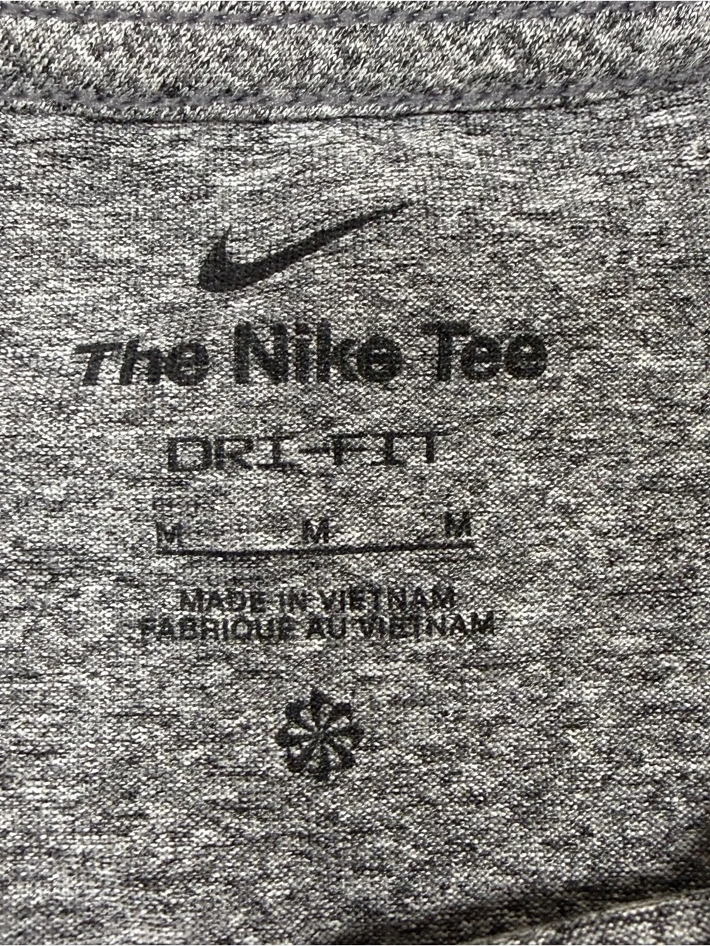 Nike Gray Short Sleeve Dri-FIT Tee